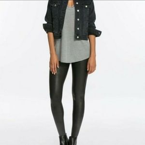 Spanx Faux Leather  Leggings Small-Petite NWT